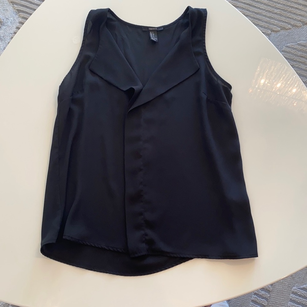 Black tank top